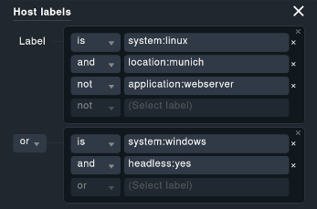 Il nuovo filtro con e / o / non