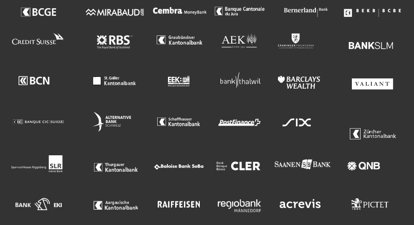 A selection of Swisscom banking customers