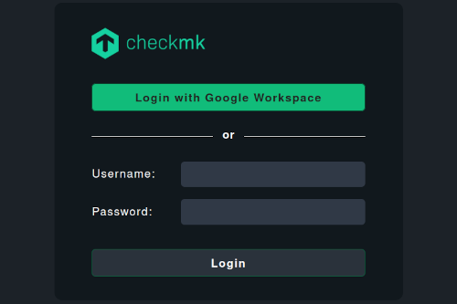 secure login to Checkmk