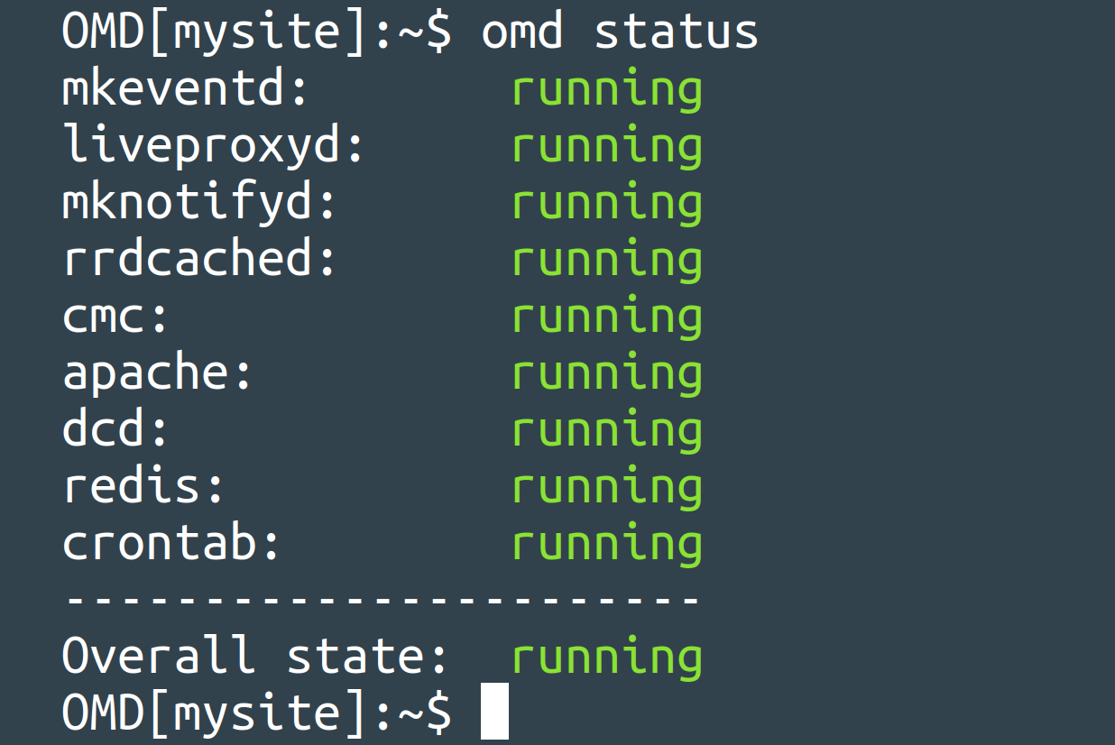 Status einer Monitoring-Instanz