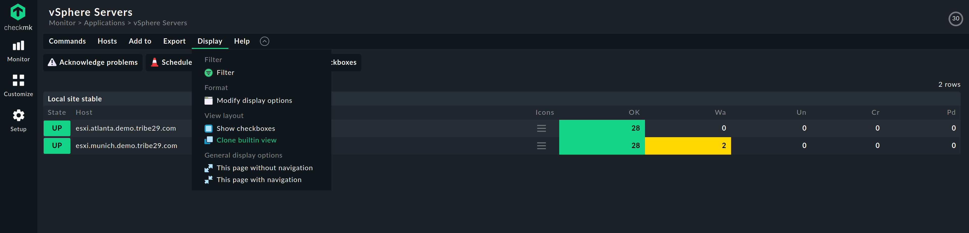 Select Clone builtin view