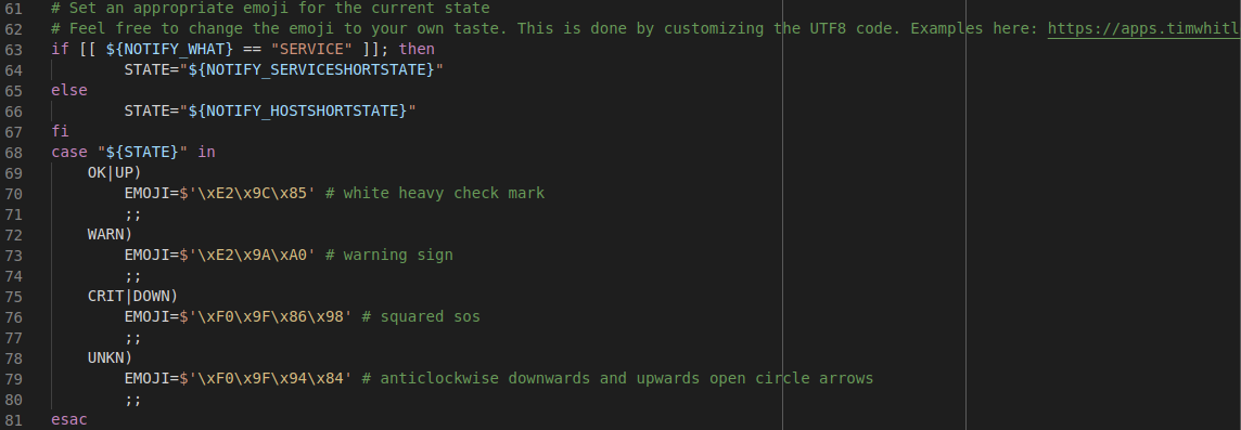 Part of the script where you can set icons for different monitoring states