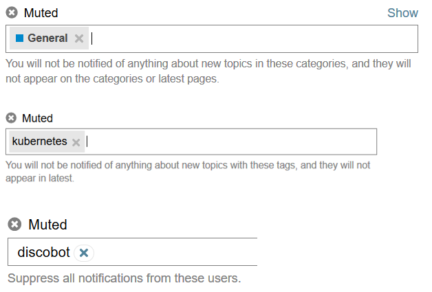 Mute specific things that aren’t relevant to you mute