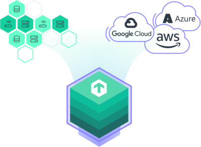 Illustration representing how Checkmk monitors every part of the infrastructure