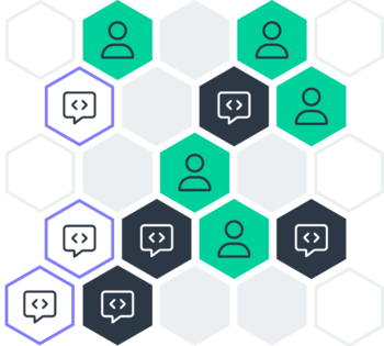 Illustration representing strict separation of customer sites