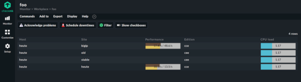 screenshot di una vista con colonne di inventario unite