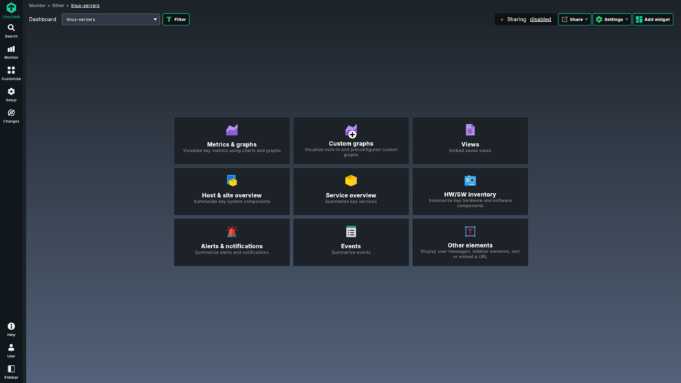 Responsive dashboards in Checkmk 2.5