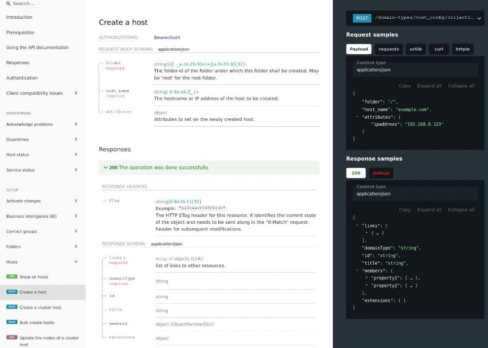 Dokumentation der neuen REST-API von Checkmk
